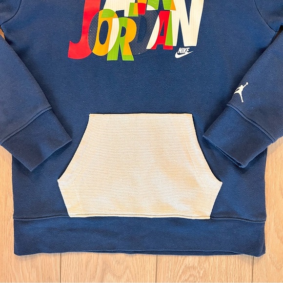 Nike Air Jordan Blue Pull Over Hoodie Youth Size XL 13-15 YRS - Picture 2 of 6